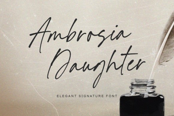 Discover the Charm of Ambrosia Daughter Font