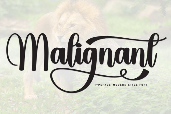 Malignant: A Stylish Script Font for Elegant Designs