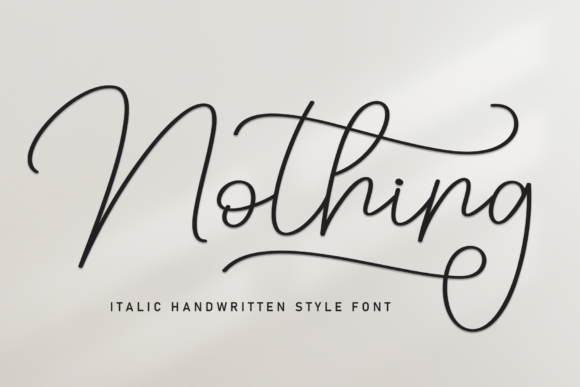Nothing: A Handwritten Font That Elevates Design